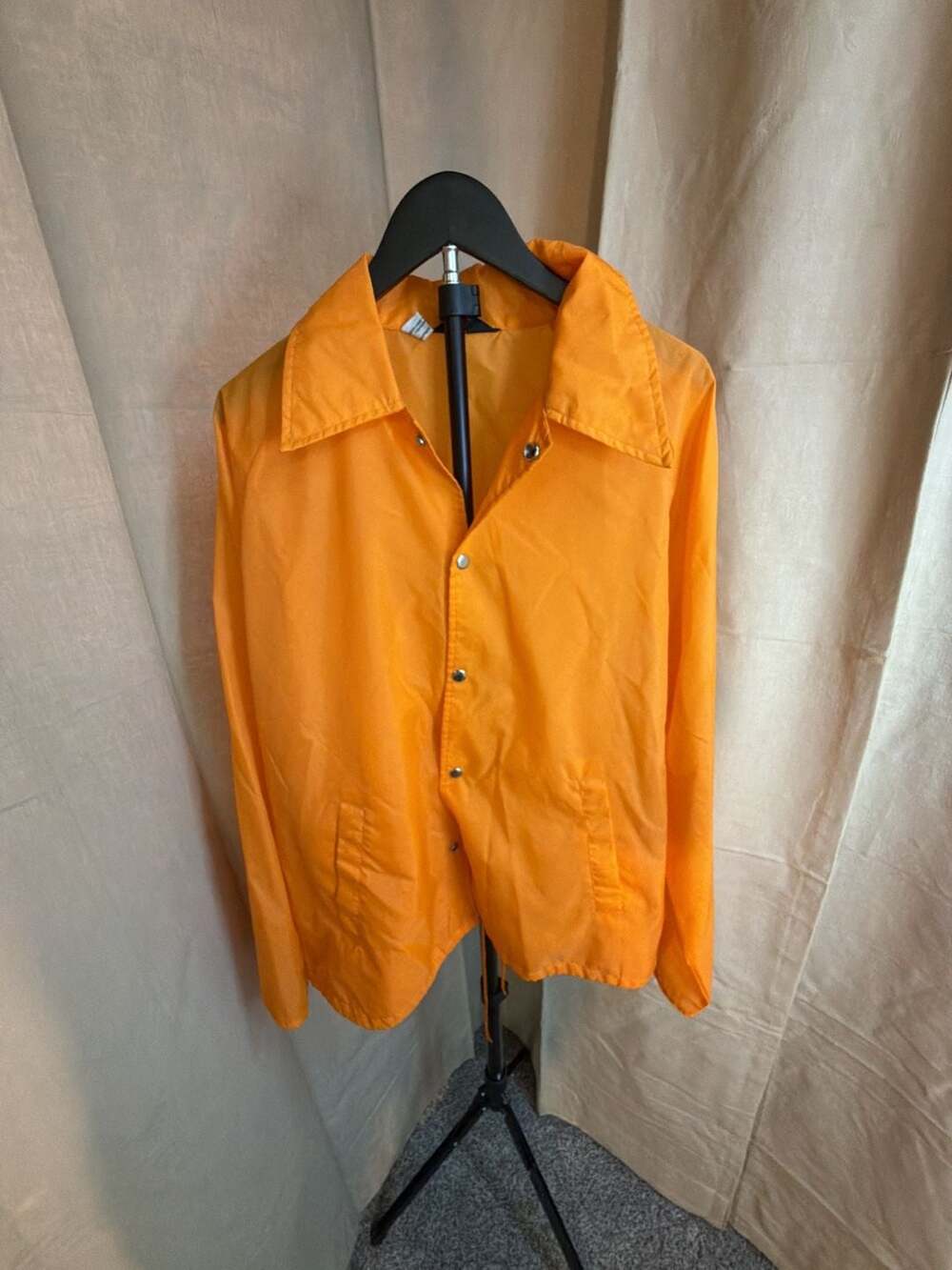 Venture Vintage 100% Nylon Orange Coach Windbreaker Jacket